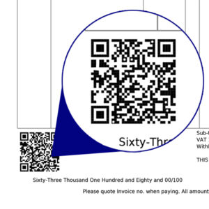 ixerp e-invoice QR Code