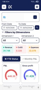 iX ERP Insights Dashboard